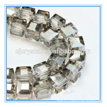 Cube glass beads african beads faceted glass beads 4 mm